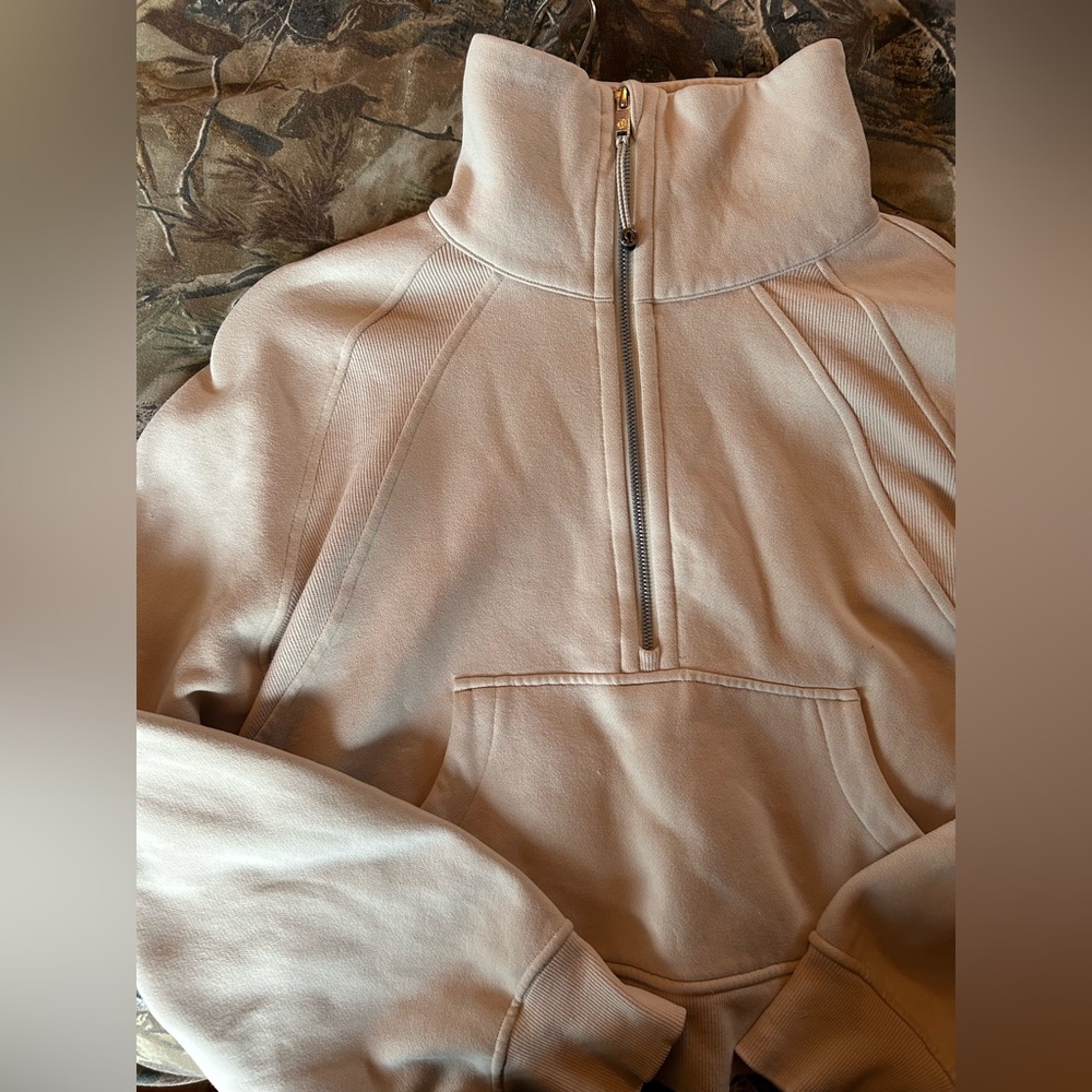 lululemon athletica Cream Half-Zip Sweater